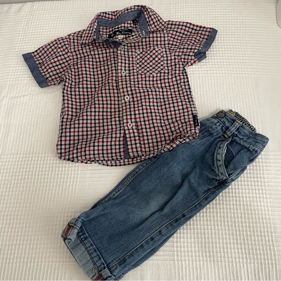 Levi’s signature jeans and Ben Sherman short sleeve top 18mos - Picture 1 of 11